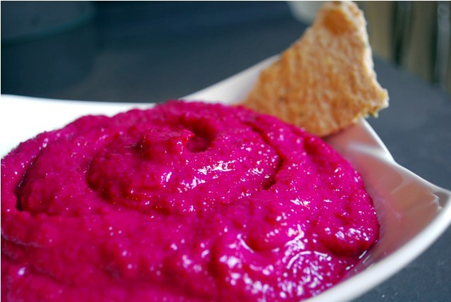 Luscious, beet puree