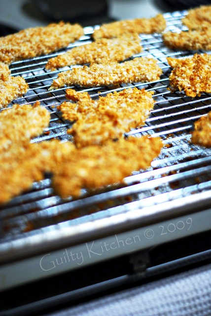 Healthy chicken strips made at home, that your whole family will eat