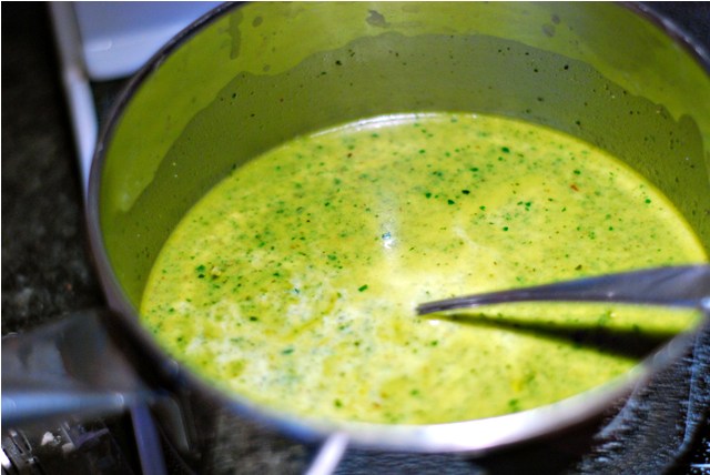 Basil Mussel broth