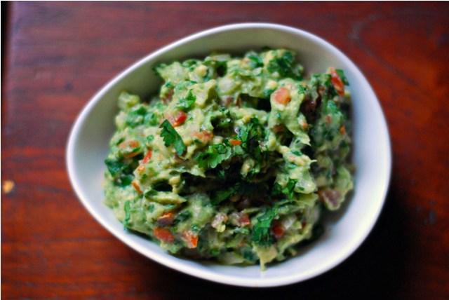 Fresh guacamole, hand made from scratch