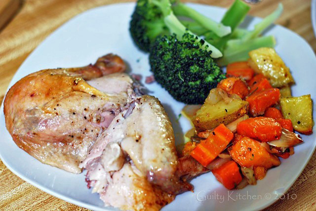 Perfect Every Time Roasted Chicken and Root Vegetables