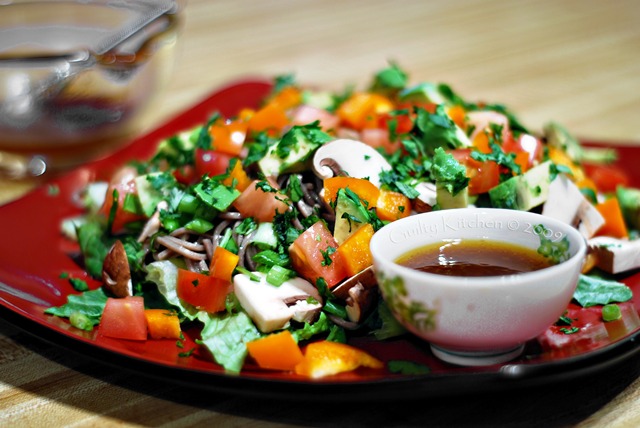 Soba Noodle Salad with Asian dressing