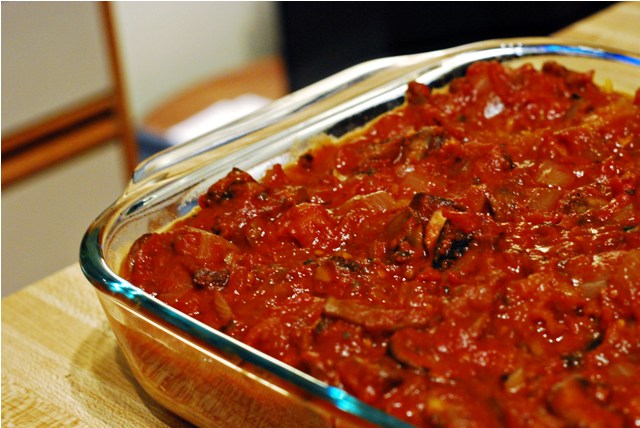 Spaghetti squash and meatballs