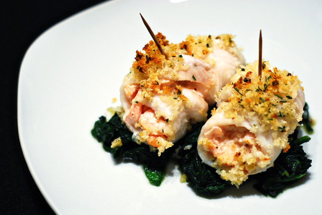 Shrimp Stuffed Sole Fillets