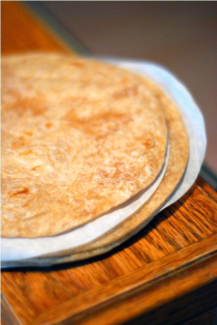 Tortillas waiting to be heated