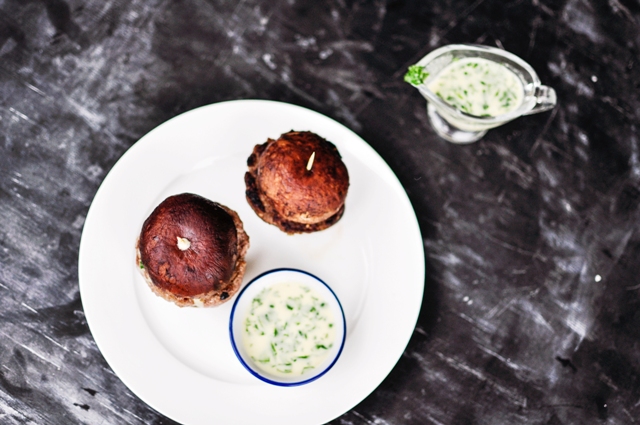 Green Curry Beef Mushroom Sliders