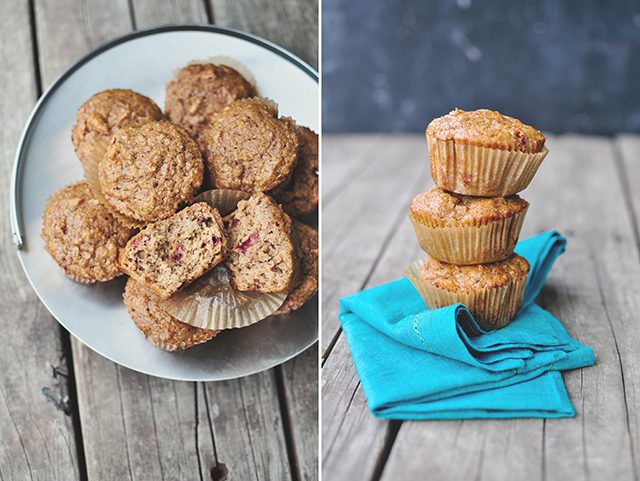 strawberry paleo muffins diptych1 2 1